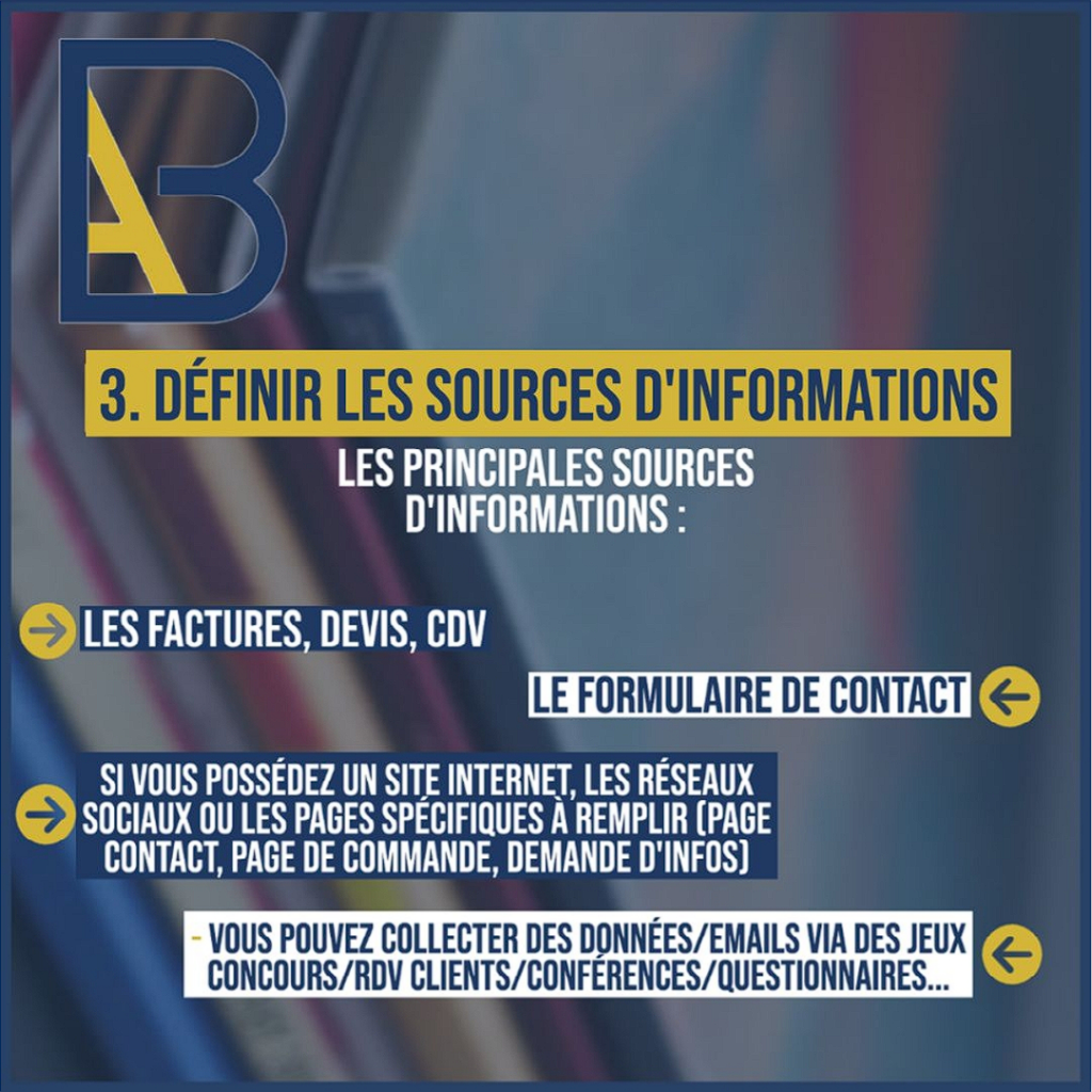 définir les sources d'informations